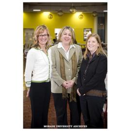 Sally Trembath-Hastings, Jennifer Weber and Renee De Simone, organisers of the International Student Friendship Program