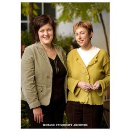 Barbara Dalton from the Equity & Diversity Centre (left) and Dr Maryanne Dever, Centre for Women's Studies and Gender Research