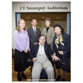 Emeritus Professor Jiri Neustupny (centre) at the fortieth anniversary celebration of the Japanese Studies Program