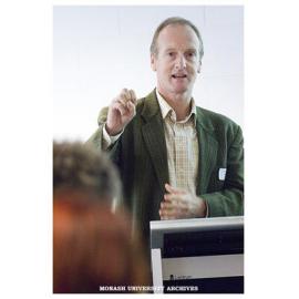 Dr Graham Parr of the Faculty of Education speaking at the Vice-Chancellor's Showcase of Teaching Excellence.