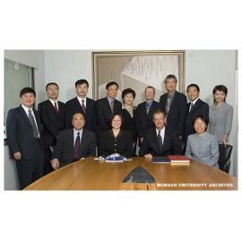 Vice Chancellor Professor Richard Larkins and delegates from the Chinese State Administration of Foreign Experts Affairs (SAFEA)