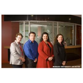 Alexander Theatre box office ticket sales team members Jenny Ivey, Michael Salahoras, Wendy West and Vanessa Pearce (left to right)