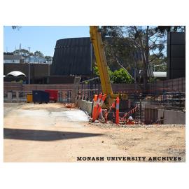Chancellery Building construction site, Clayton campus