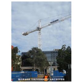Chancellery Building under construction, Clayton campus