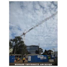 Chancellery Building under construction, Clayton campus