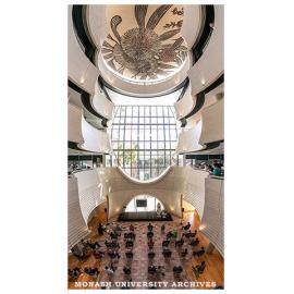 Guests at opening of the Chancellery Building, Clayton campus