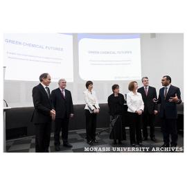 Deputy Prime Minister Julia Gillard visits Clayton campus to announce funding for the Green Chemicals Future facility