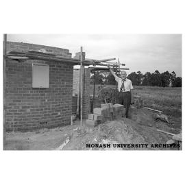 Monash Observatory construction site at Mt Burnett