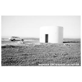 Monash Observatory at Mt Burnett during construction