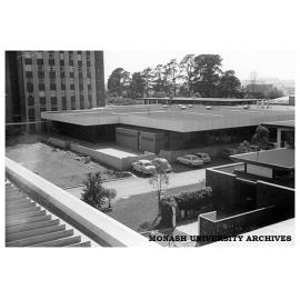 Howitt Hall and dining rooms seen from Deakin Hall roof