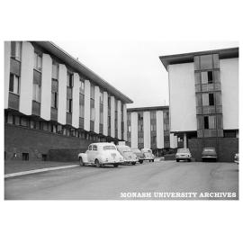 Deakin Hall and car park