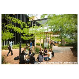 Courtyard between Sissons Building and Scott Building, Parkville