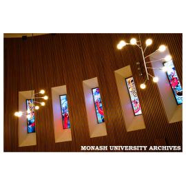 Interior of Religious Centre - stained glass windows