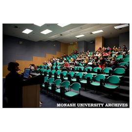 Students in lecture theatre - Monash Malaysia Sunway