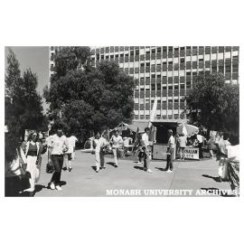 Students in forum during orientation