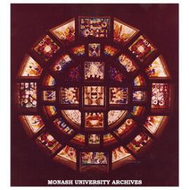 Lindesay Clark window by Leonard French, Robert Blackwood Hall