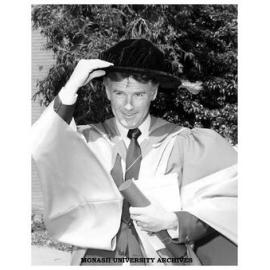 Reader in Geography, Dr Joe Powell, after being awarded the University's first Doctor of Letters degree