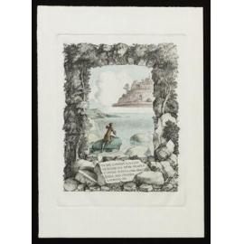 In the lowest gallery he beholds some people fishing with long angling rods and others looking on