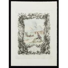 He sees approaching a curious Vehicle drawn by four Yahoos