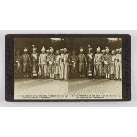 The coronation of H.M. King George V. and Queen Mary. Some royal Indian visitors taking part in the celebrations