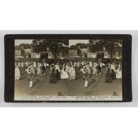 Coronation celebrations, The Festival of Empire, Henry VII holding court with stately ceremonial and dancing