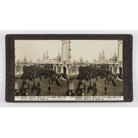 Coronation Festivities, General view of the colonial court of the coronation exhibition on the opening day