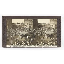 The Investiture of the Prince of Wales. An historic pageant superbly set in the courtyard of Carnavon Castle