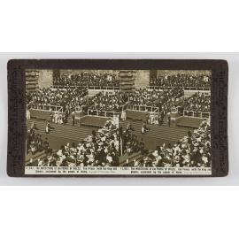 The Investiture of the Prince of Wales. The Prince (with the King and Queen), acclaimed by the people of Wales