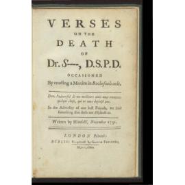 Verses on the death of Dr. S----, D.S.P.D, occasioned by reading a maxim in Rochefoulcault.