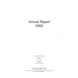Annual Report of Council 2003