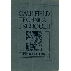 Caulfield Technical School Prospectus [1923]