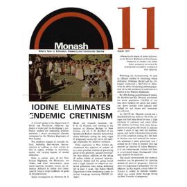 Monash: What's new in education, research and community services no.11