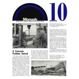 Monash: What's new in education, research and community services no.10
