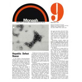 Monash: What's new in education, research and community services no.9