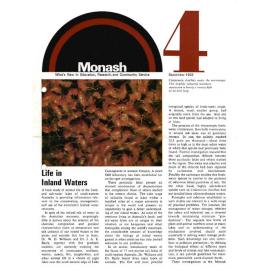 Monash: What's new in education, research and community services no.4
