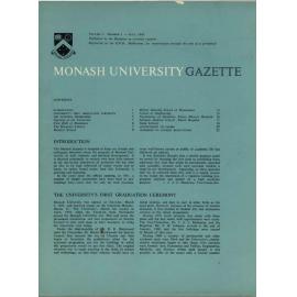 Monash University Gazette Vol.1, no.1 July 1964