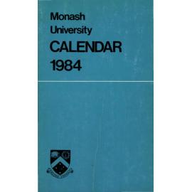 Monash University Calendar 1984