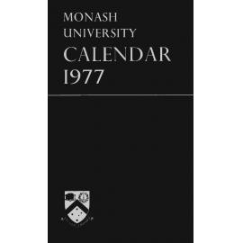 Monash University Calendar 1977