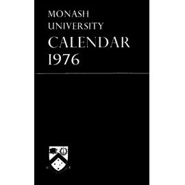 Monash University Calendar 1976