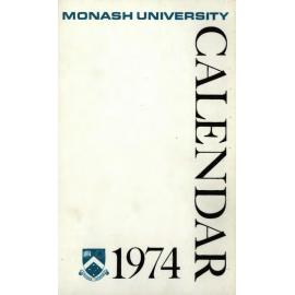 Monash University Calendar 1974