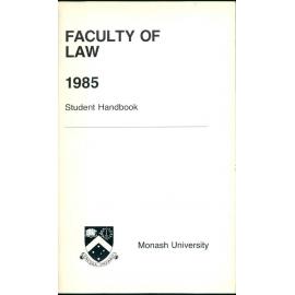 Faculty of Law Handbook 1985