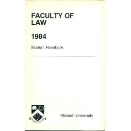 Faculty of Law Handbook 1984