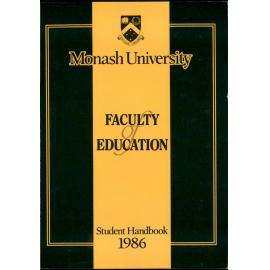 Faculty of Education Handbook 1986