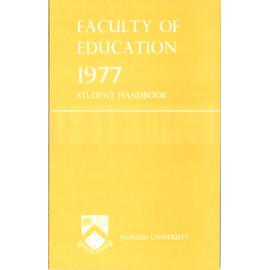 Faculty of Education Handbook 1977