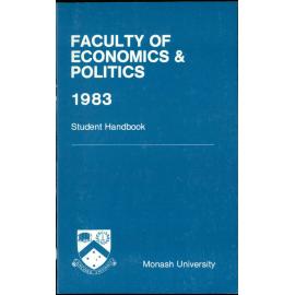 Faculty of Economics and Politics Handbook 1983
