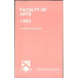 Faculty of Arts Handbook 1983