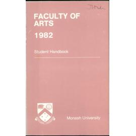 Faculty of Arts Handbook 1982