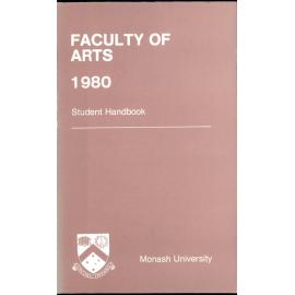 Faculty of Arts Handbook 1980