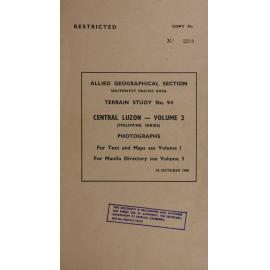 Allied Geographical Section South West Pacific Area Terrain Studies
