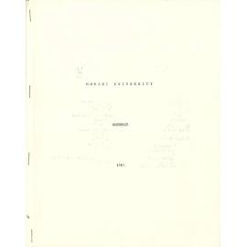Monash University Handbook 1961